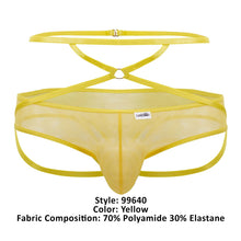 Load image into Gallery viewer, CandyMan 99640 Mesh Thongs Color Yellow