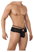 Load image into Gallery viewer, CandyMan 99647 Lace Thongs Color Black