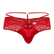 Load image into Gallery viewer, CandyMan 99647 Lace Thongs Color Red