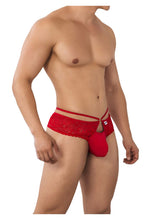 Load image into Gallery viewer, CandyMan 99647 Lace Thongs Color Red