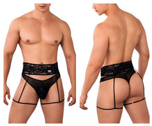 Load image into Gallery viewer, CandyMan 99648 Garter Thongs Color Black