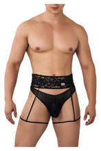 Load image into Gallery viewer, CandyMan 99648 Garter Thongs Color Black