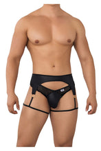 Load image into Gallery viewer, CandyMan 99655 Garter Thongs Color Black