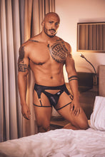 Load image into Gallery viewer, CandyMan 99655 Garter Thongs Color Black