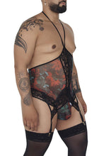 Load image into Gallery viewer, CandyMan 99661X Lace Bodysuit Color Black-Print