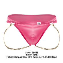 Load image into Gallery viewer, CandyMan 99669 Chain Thongs Color Pink