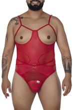 Load image into Gallery viewer, CandyMan 99670X Harness Bodysuit Color Red