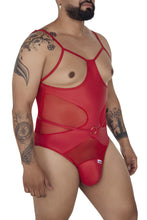 Load image into Gallery viewer, CandyMan 99670X Harness Bodysuit Color Red