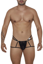 Load image into Gallery viewer, CandyMan 99671 Lace Jock Thongs Color Black