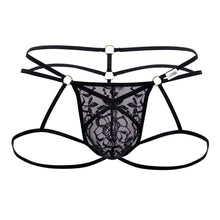 Load image into Gallery viewer, CandyMan 99671 Lace Jock Thongs Color Black