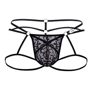 CandyMan 99671 Lace Jock Thongs Color Black