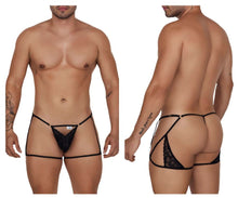 Load image into Gallery viewer, CandyMan 99678 Garter Thongs Color Black