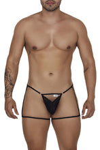 Load image into Gallery viewer, CandyMan 99678 Garter Thongs Color Black