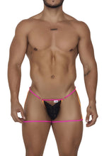 Load image into Gallery viewer, CandyMan 99678 Garter Thongs Color Neon-Black