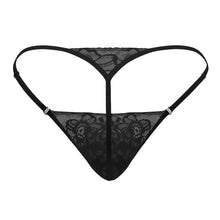 Load image into Gallery viewer, CandyMan 99685 Lace Thongs Color Black