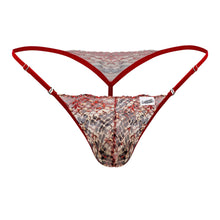 Load image into Gallery viewer, CandyMan 99685 Lace Thongs Color Red-Print