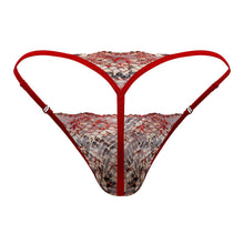 Load image into Gallery viewer, CandyMan 99685 Lace Thongs Color Red-Print