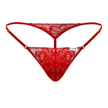 Load image into Gallery viewer, CandyMan 99685 Lace Thongs Color Red