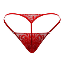 Load image into Gallery viewer, CandyMan 99685 Lace Thongs Color Red