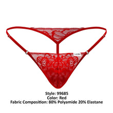 Load image into Gallery viewer, CandyMan 99685 Lace Thongs Color Red