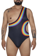 Load image into Gallery viewer, CandyMan 99702X Rainbow Bodysuit Color Black