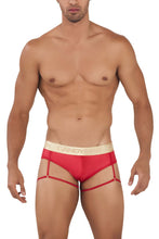 Load image into Gallery viewer, CandyMan 99722 Garter Mesh Briefs Color Red