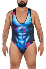 Load image into Gallery viewer, CandyMan 99725X Work-N-Out Bodysuit Color Moonlight Blue