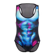 Load image into Gallery viewer, CandyMan 99725X Work-N-Out Bodysuit Color Moonlight Blue