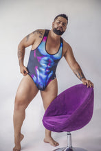 Load image into Gallery viewer, CandyMan 99725X Work-N-Out Bodysuit Color Moonlight Blue