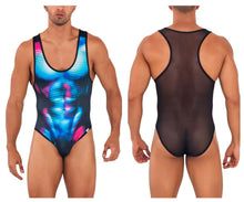 Load image into Gallery viewer, CandyMan 99725 Work-N-Out Bodysuit Color Moonlight Blue