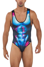 Load image into Gallery viewer, CandyMan 99725 Work-N-Out Bodysuit Color Moonlight Blue