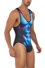 Load image into Gallery viewer, CandyMan 99725 Work-N-Out Bodysuit Color Moonlight Blue