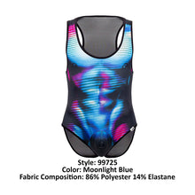 Load image into Gallery viewer, CandyMan 99725 Work-N-Out Bodysuit Color Moonlight Blue