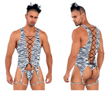 Load image into Gallery viewer, CandyMan 99734 Safari Bodysuit Color Zebra Print