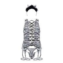 Load image into Gallery viewer, CandyMan 99734 Safari Bodysuit Color Zebra Print