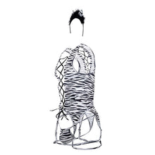 Load image into Gallery viewer, CandyMan 99734 Safari Bodysuit Color Zebra Print