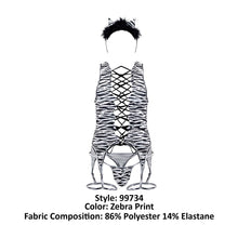Load image into Gallery viewer, CandyMan 99734 Safari Bodysuit Color Zebra Print