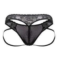 Load image into Gallery viewer, CandyMan 99747 Lace Thongs Color Black