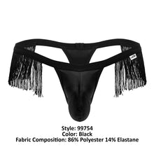 Load image into Gallery viewer, CandyMan 99754 Fringe Thongs Color Black