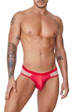 Load image into Gallery viewer, CandyMan 99763 Lace Jockstrap Color Nude-Red