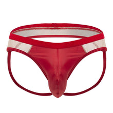 Load image into Gallery viewer, CandyMan 99763 Lace Jockstrap Color Nude-Red