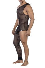 Load image into Gallery viewer, CandyMan 99787 One Shoulder One Leg Bodysuit Color Black