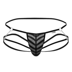 CandyMan 99793 Mesh Jock Thongs Color Black