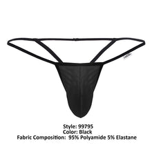 Load image into Gallery viewer, CandyMan 99795 Mesh G-String Thongs Color Black