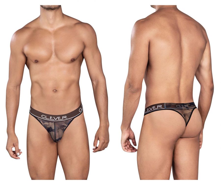 Clever 0919 Nation Star Thongs Color Brown