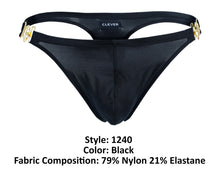 Load image into Gallery viewer, Clever 1240 Eros Thongs Color Black