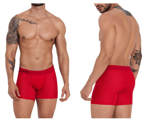 Clever 1260 Euphoria Boxer Briefs Color Red