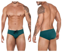 Load image into Gallery viewer, Clever 1514 Acqua Swim Briefs Color Green