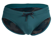 Load image into Gallery viewer, Clever 1514 Acqua Swim Briefs Color Green