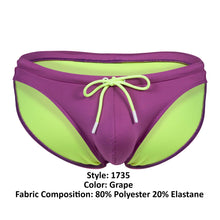 Load image into Gallery viewer, Clever 1735 Vivo Swim Briefs Color Grape